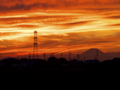 数日前見た夕景