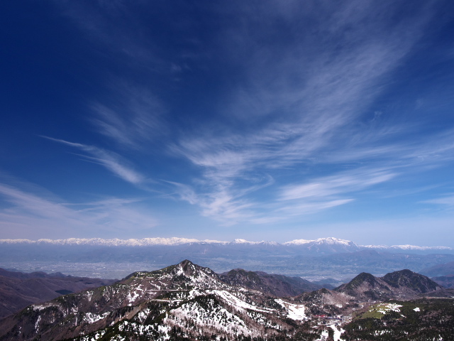 横手山山頂から