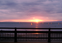 湘南の夕日