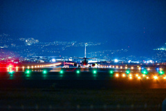 夜間飛行機
