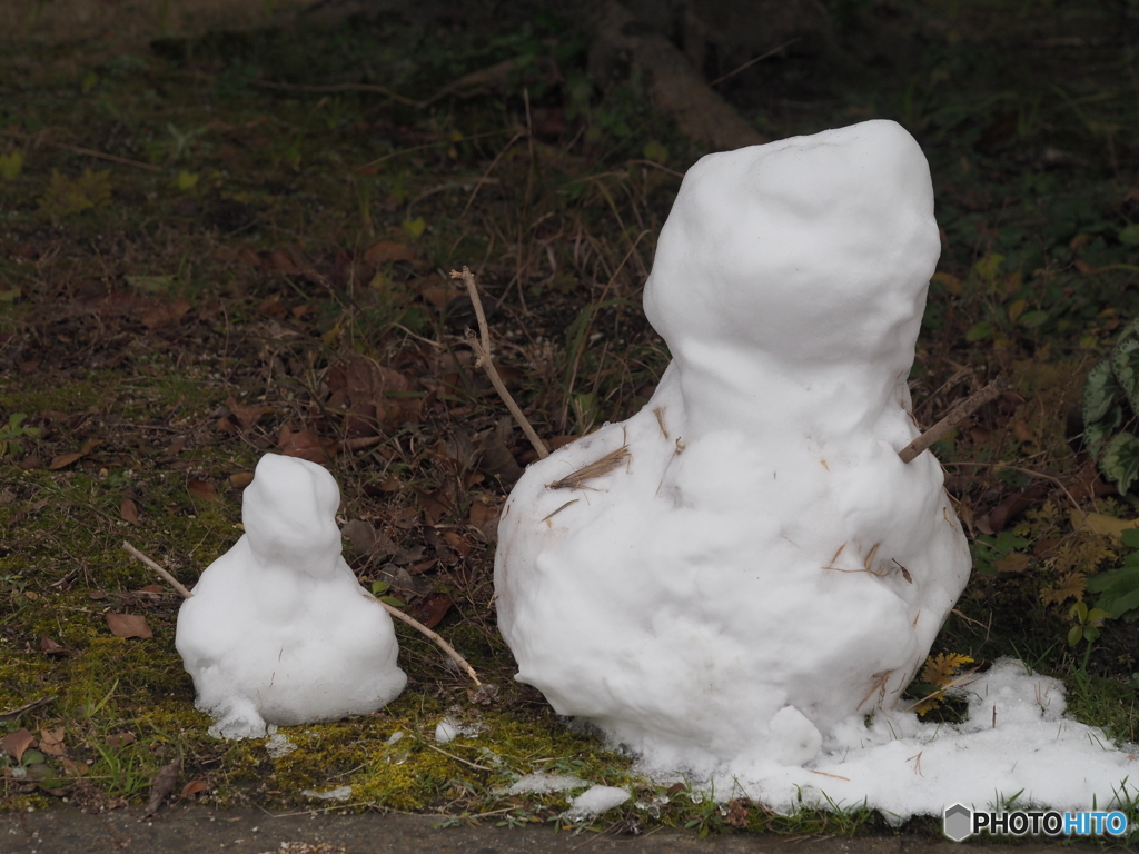 溶けた雪だるま－３