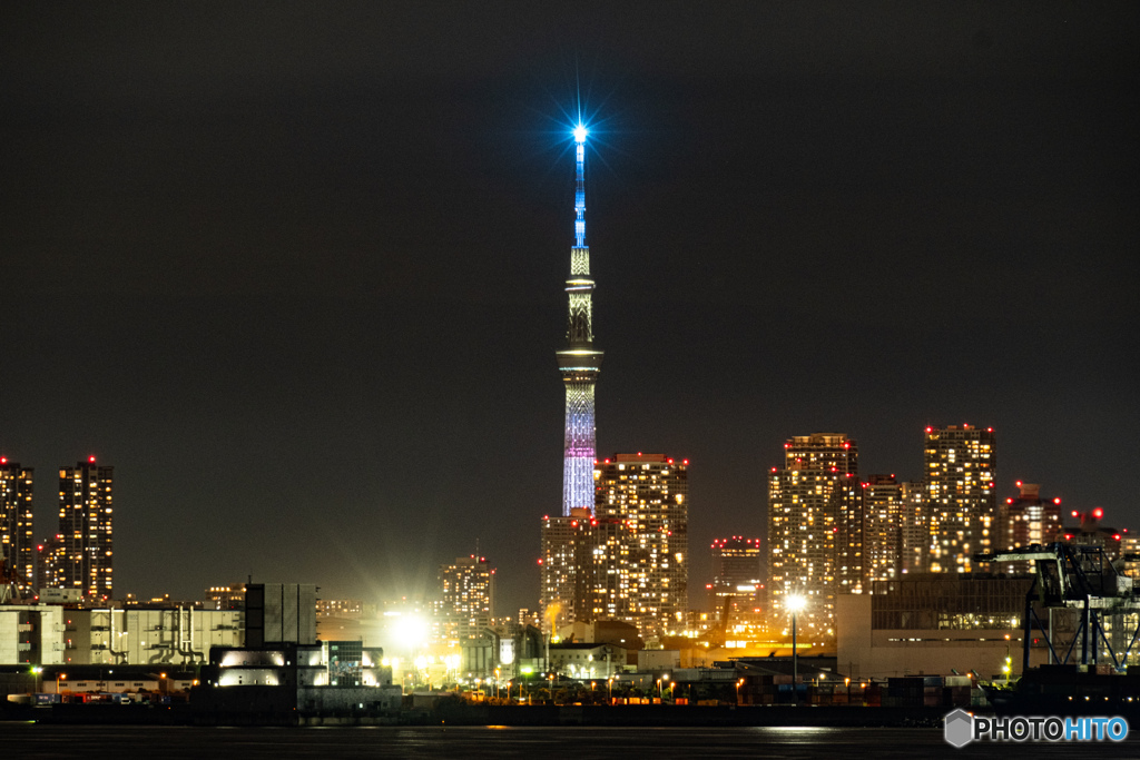 夜のスカイツリー