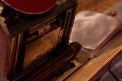 活版印刷機の中