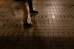 時刻表の上をGO