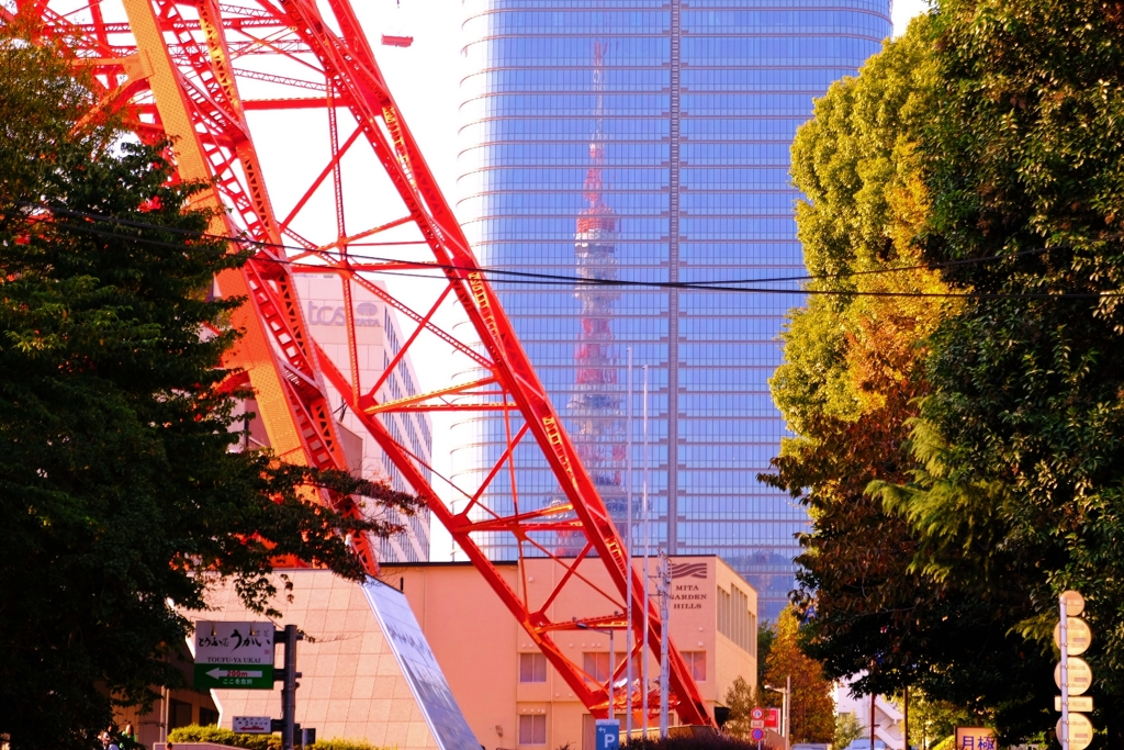 見上げなくても上半分