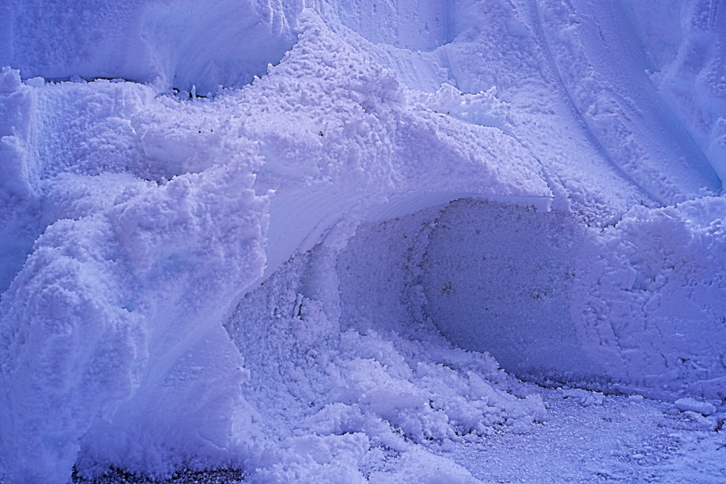 除雪後のビッグウェーブ