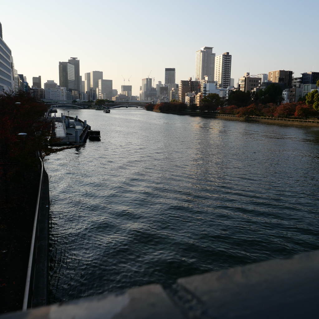 大川の景色（天満橋から西に）