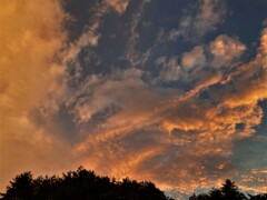 この前の夕空