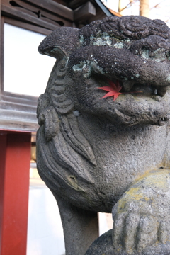 奥氷川神社にて