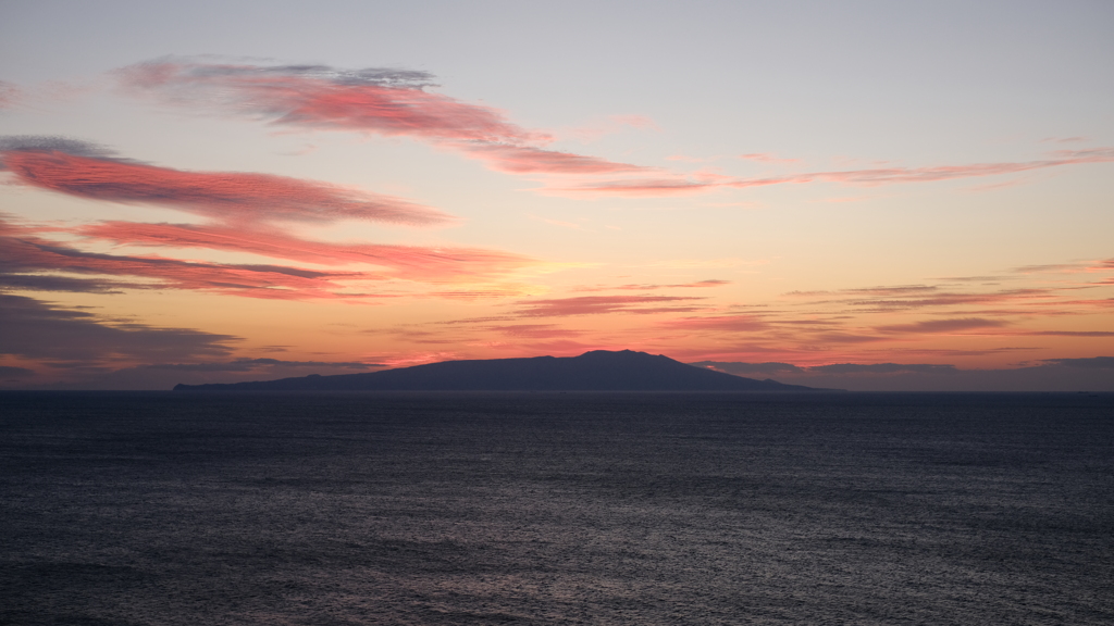 熱川温泉より朝焼け