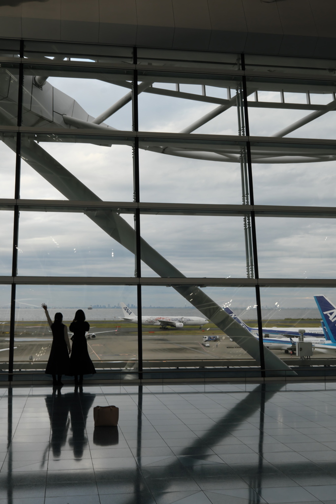 見送り（空港）