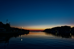 夕日のある風景_4_沈みきった夕陽