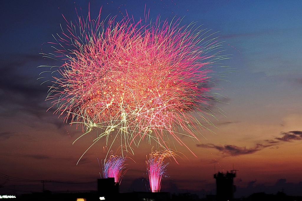 たたら祭り花火