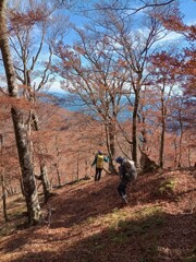 休日の登山夫婦