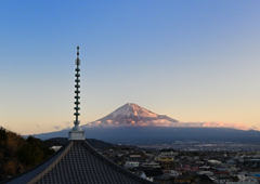 今朝の富士