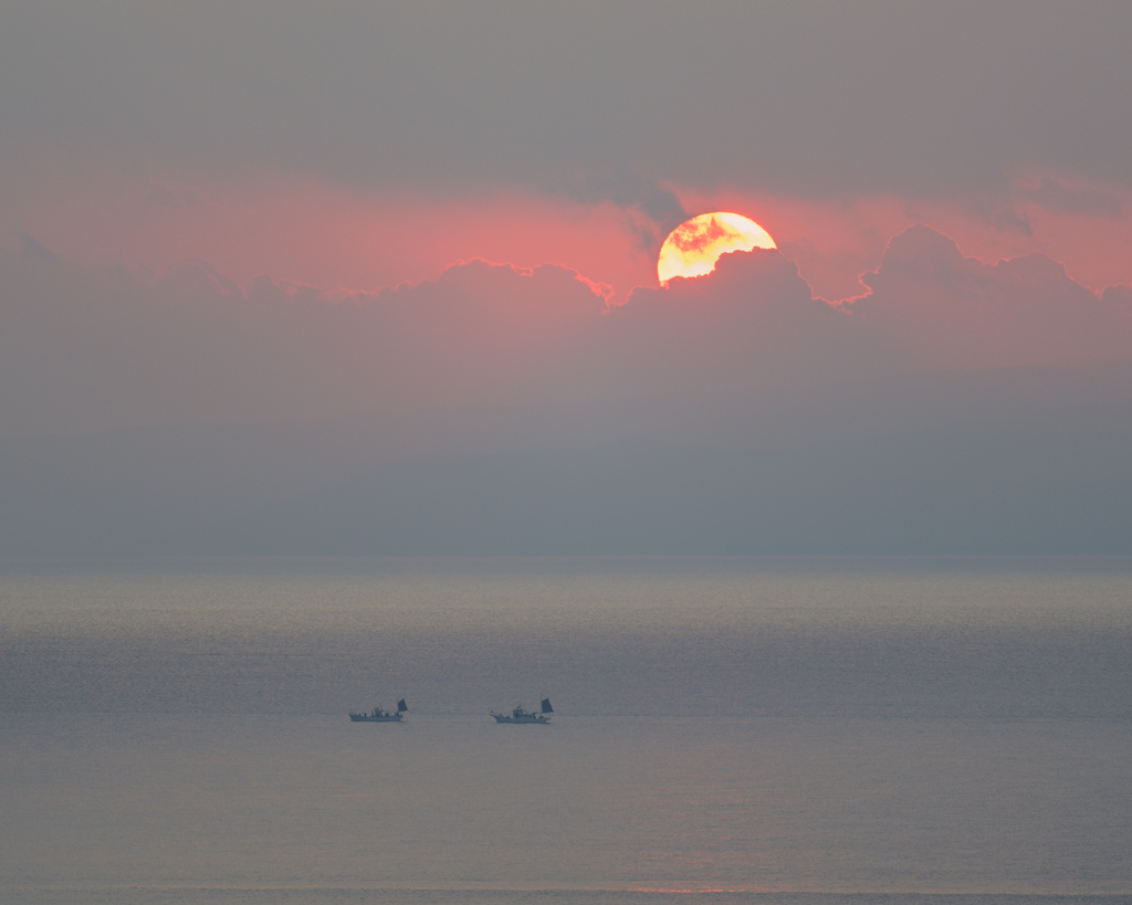 駿河湾の朝