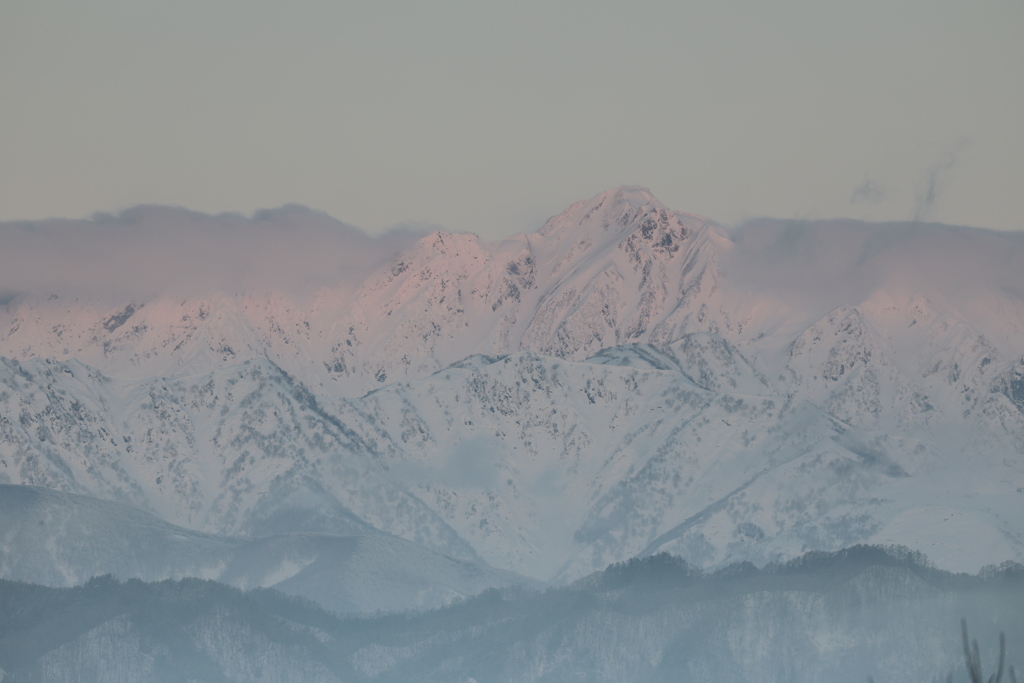 早春の後立山連峰その２