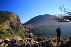 黒斑山より浅間を望む