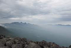 蓼科山より八ヶ岳を望む