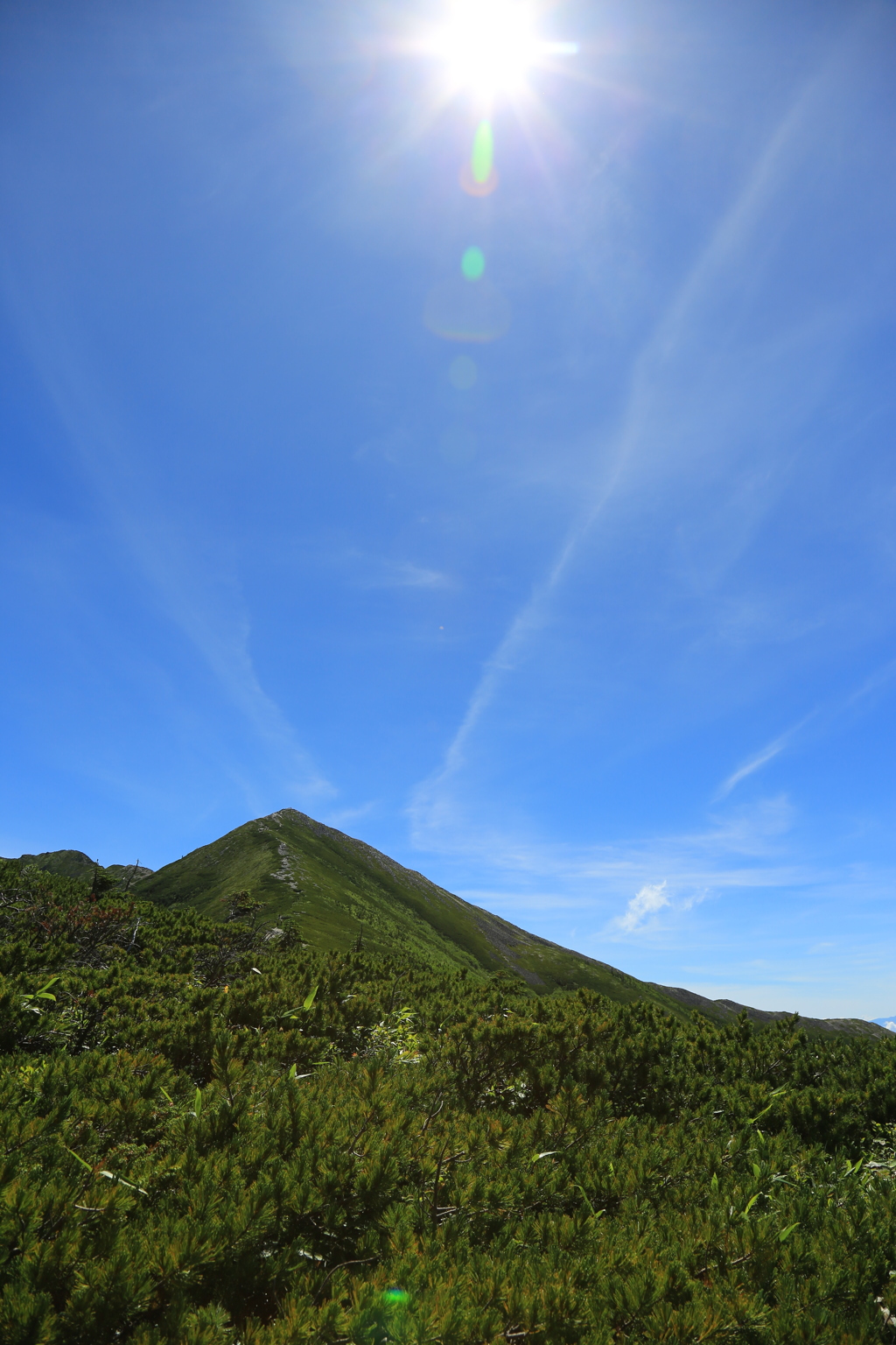 爺ヶ岳をのぞむ