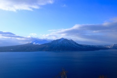 冬の樽前山