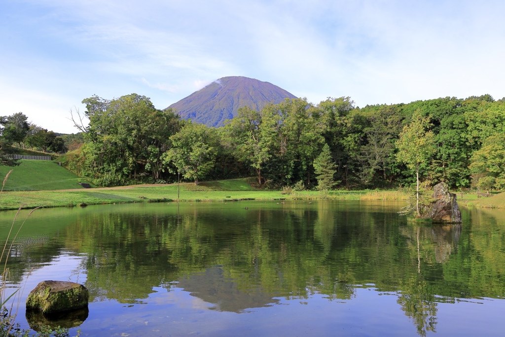 ふきだし公園と羊蹄山