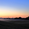 日の出前の朝靄