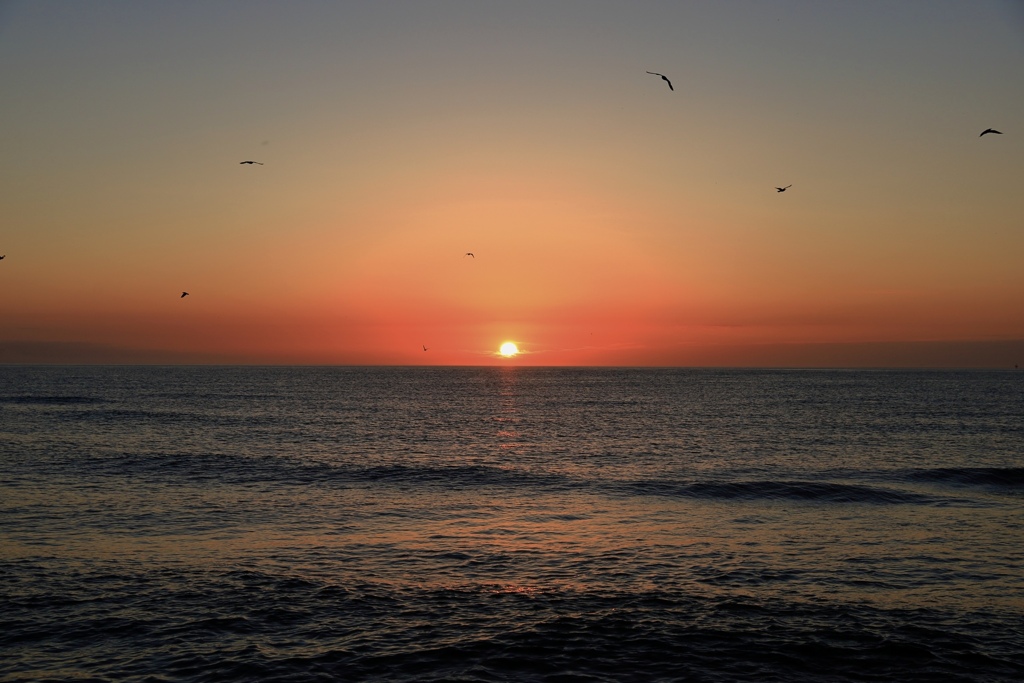 明日への夕日