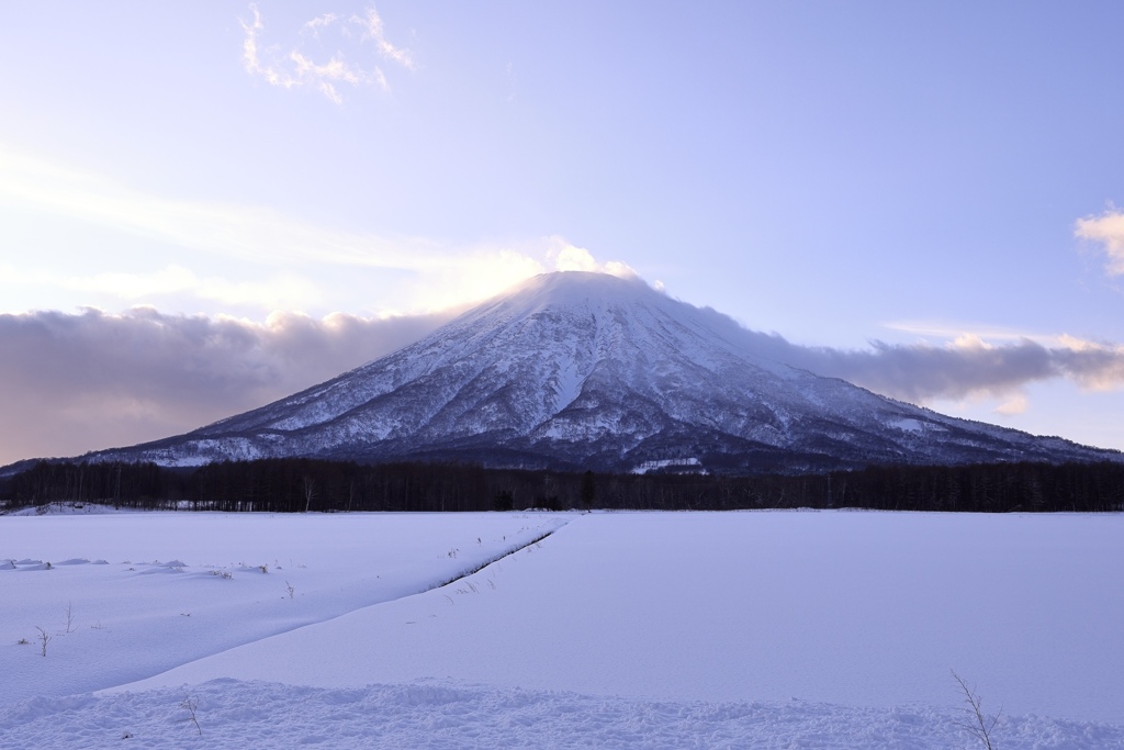 冬の蝦夷富士