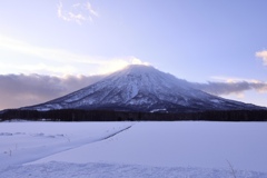 冬の蝦夷富士