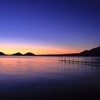 支笏湖畔の夜明け