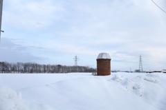 ポツンと。。サイロ。。