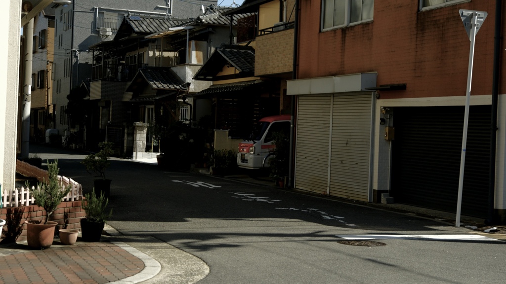 日陰で休憩