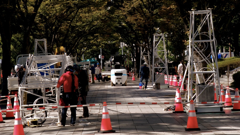 フォークリフトが展示してありました。