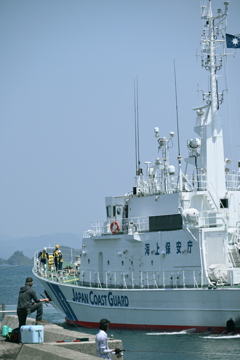 釣り人と船