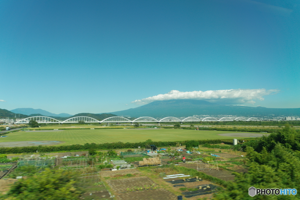 田園と富士