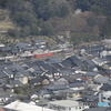 竹田城駅と桜