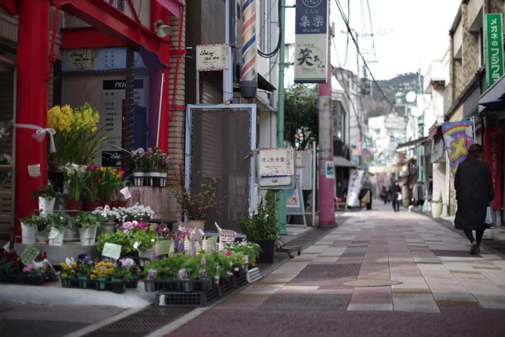 赤枠な生花店