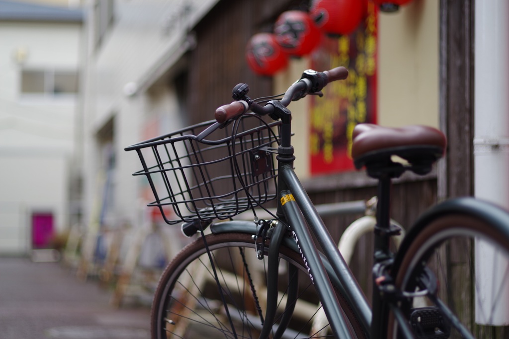 赤ちょうちんな自転車