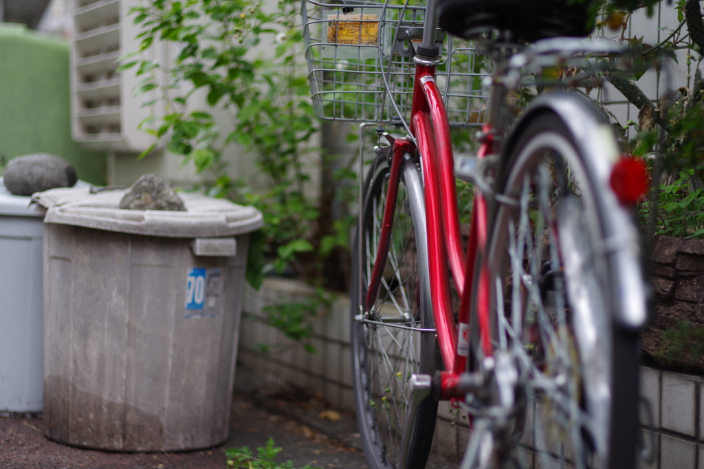 赤な自転車