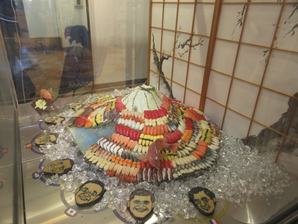 お寿司屋さんのディスプレイ