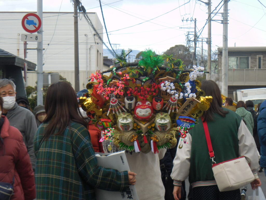 縁起を担いで帰る