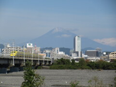 富士山とコラボ