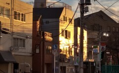 眩しい夕映え