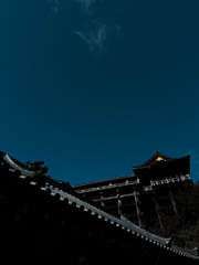 見上げる清水寺