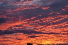 雨上がりの夕焼け～燃える空～
