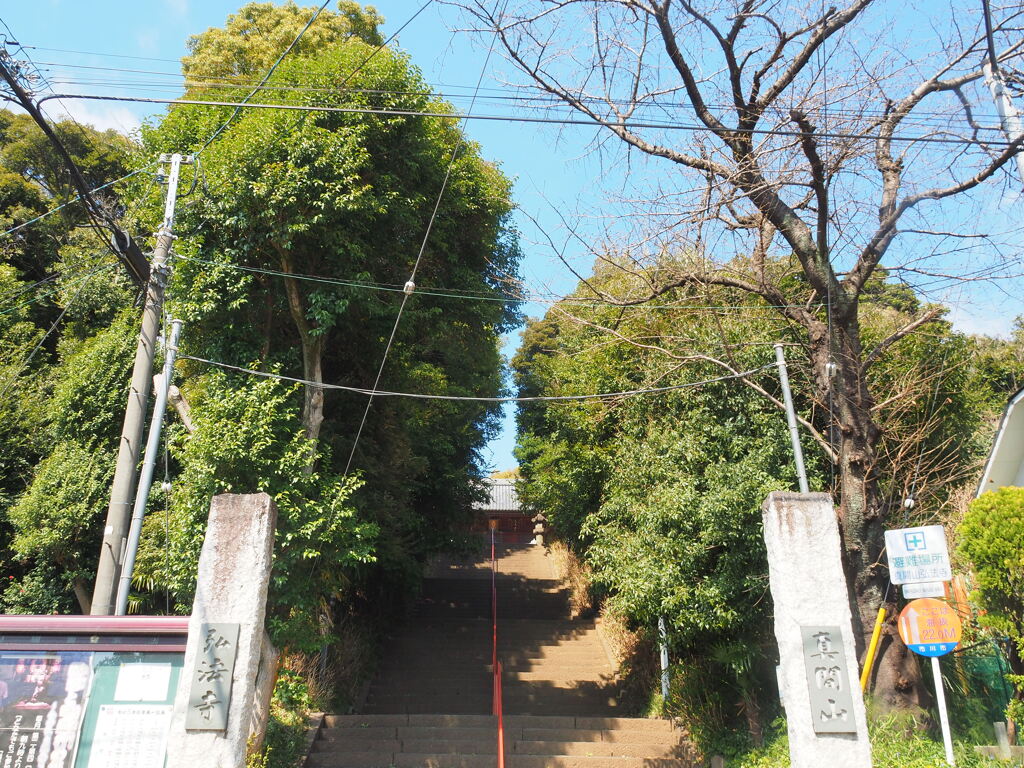 石段キツい❬真間山 弘法寺❭