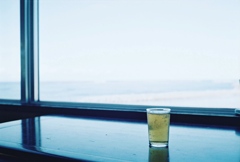 海にて