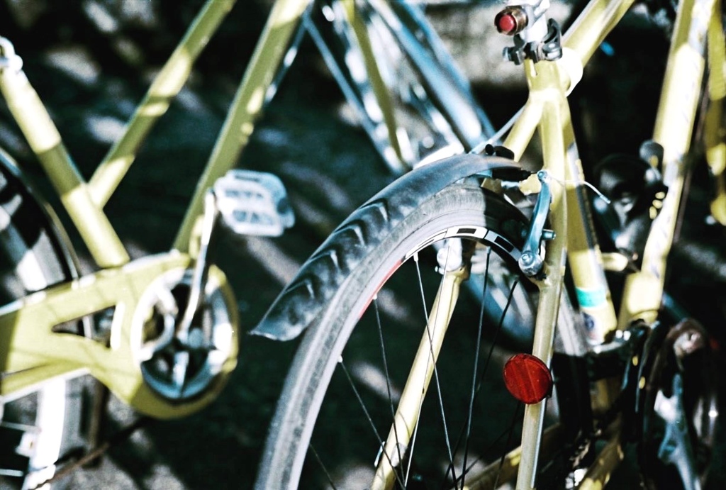 自転車置き場にて