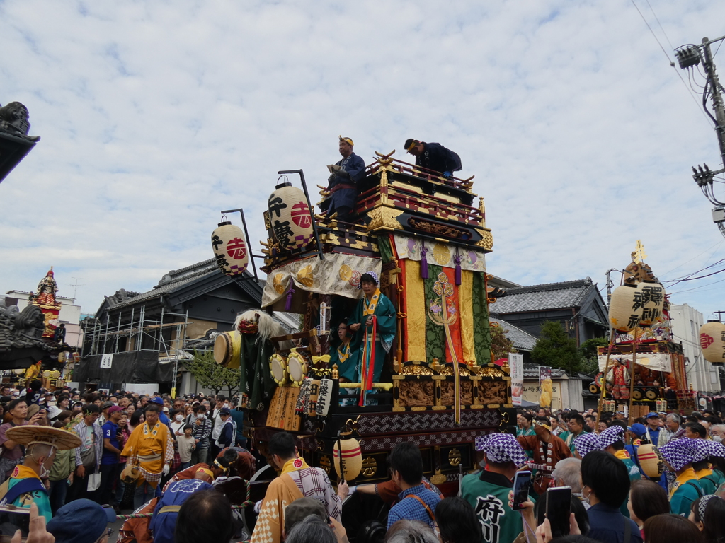 山車3台往来